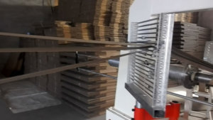 Spiral tube making machine threading paper shelf