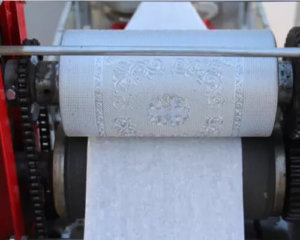 detail of the embossing roller