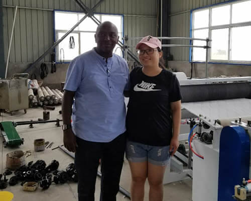 Kenyan customer visiting Ean factory