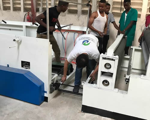 toilet paper machine installation in Tanzania