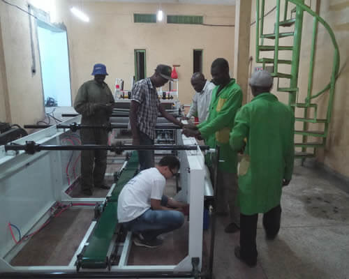 toilet paper rewinding machine installation in Kenya