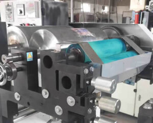 detail of the color printing roller