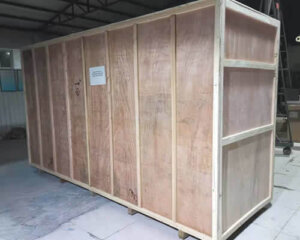 packing for transport with wooden box