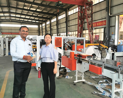 Indian customer visit Ean Machinery factory